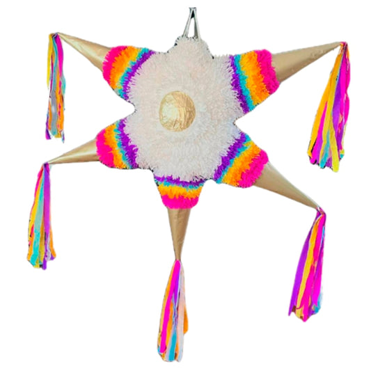 Piñata Artisanale "Pointe Dorée - ROSE" Grande
