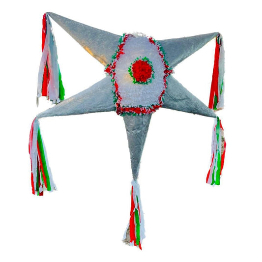 Handmade Piñata "Gray Star" - Large
