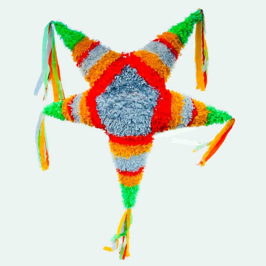 Piñata faite à la main « Étoile Vert » - Grand