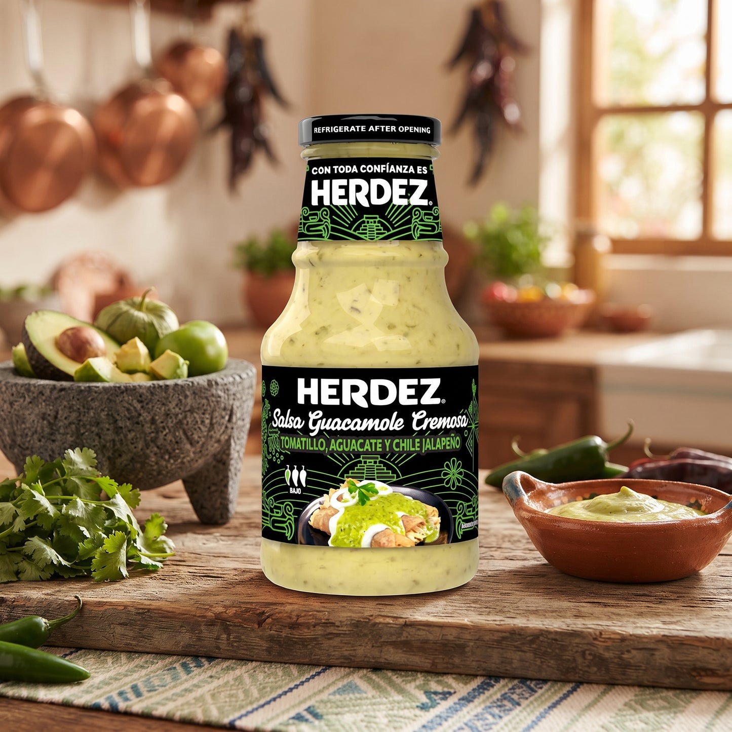 Sauce Guacamole Jalapeño Herdez 240 g