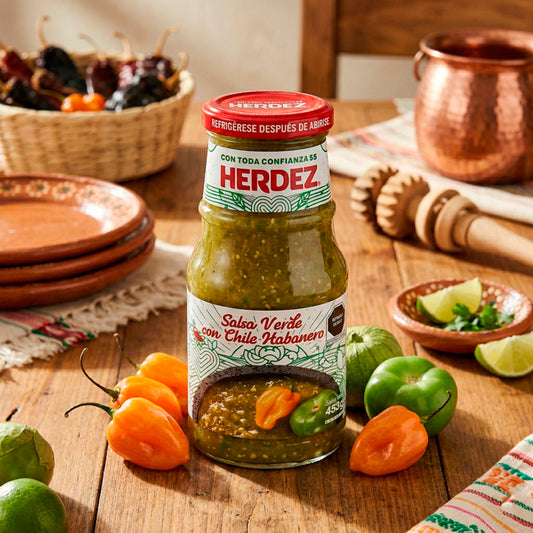 Salsa Verde Herdez con Chile Habanero – 453 g