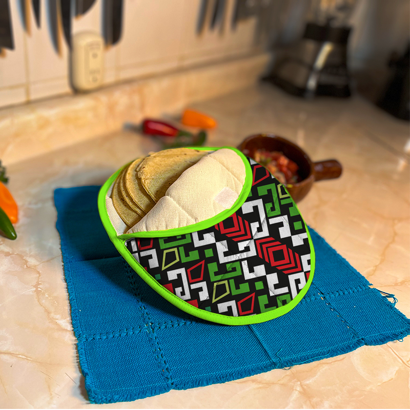 Round Insulated Tortilla Warmer - Mexican Patterns (24cm-500g / 2 hours)
