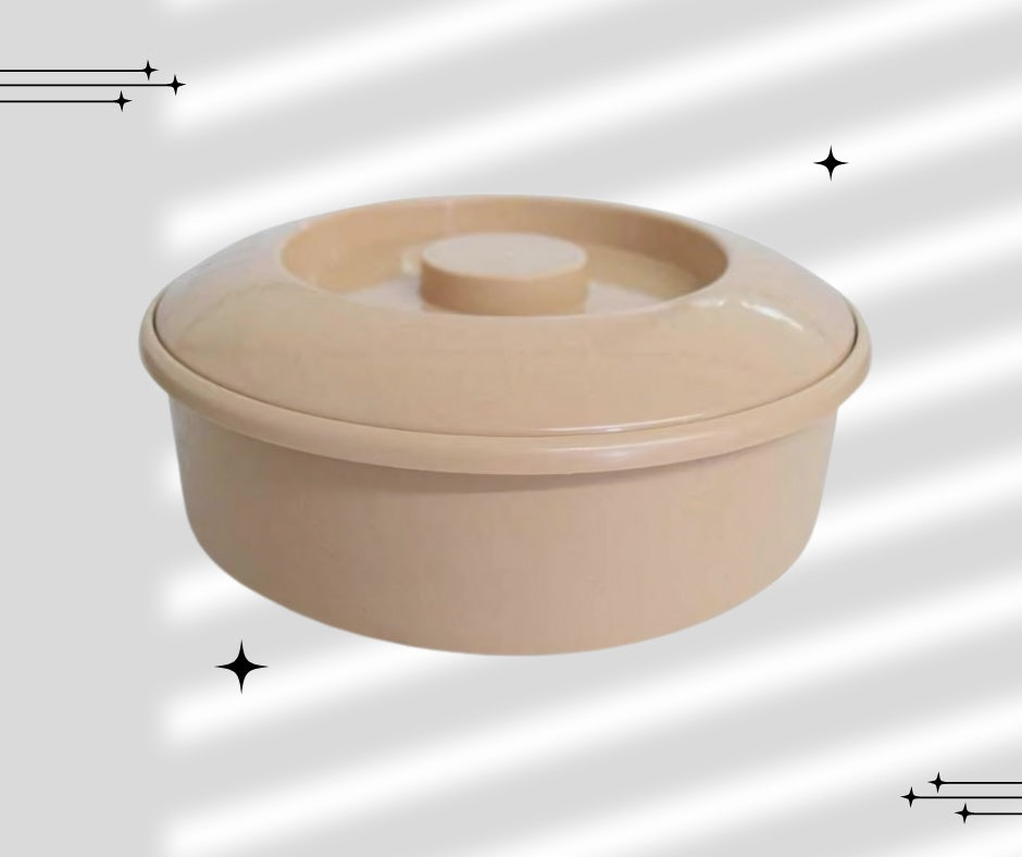 Tortillero plástico, CON TAPA, capacidad 500g.