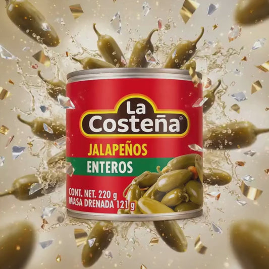 Chiles Jalapeños Enteros "La Costeña" 220 g