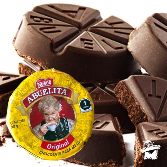 Chocolate "Abuelita" bolsa con 2 unid / 90gr - Rinde 1lt c.u.