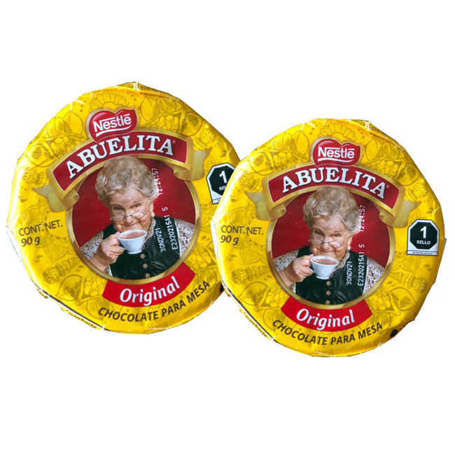 Chocolate "Abuelita" bag with 2 units / 90gr - Yields 1lt each.