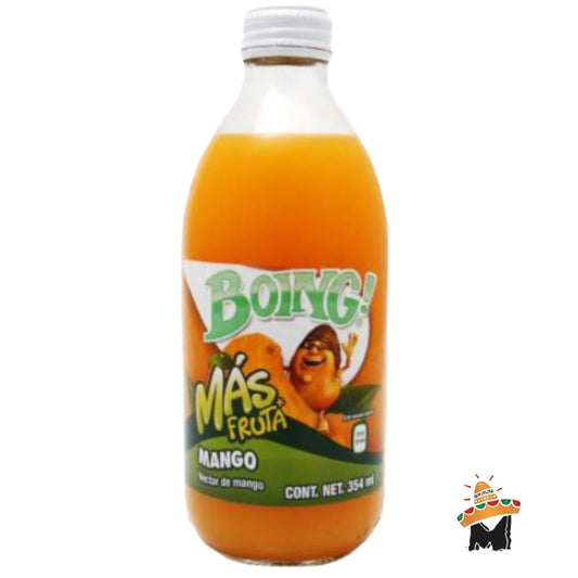 Boing Mango flavored soft drink 354 ml (Bottle)