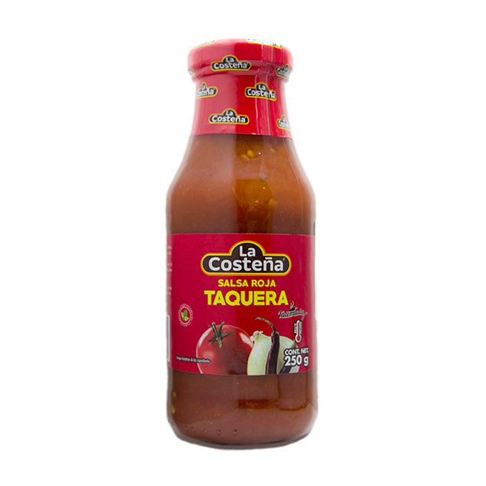 Taquera Red Sauce "La Costeña" 250 g. (glass).