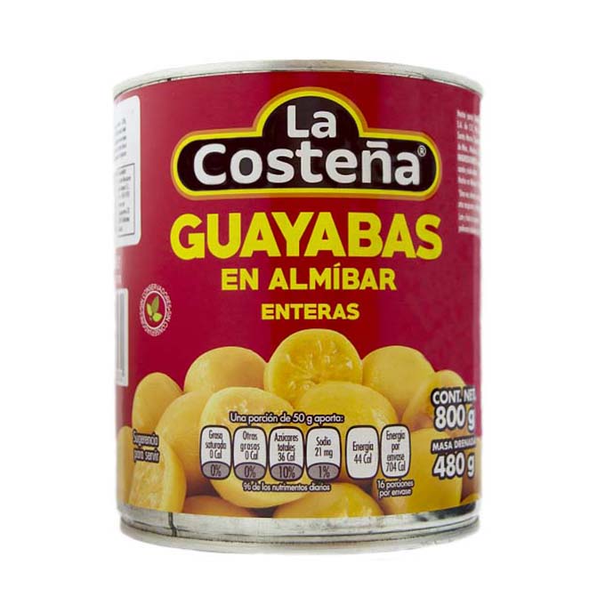 Whole Guavas in syrup "La Costeña" 800 g