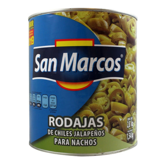 Chiles Jalapeños Nachos San Marcos,  2.8 kg