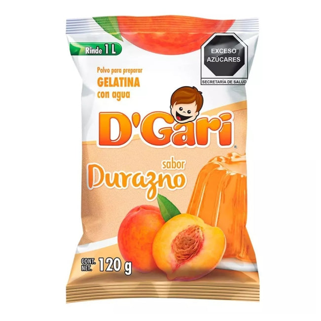 D'Gari water jelly PEACH flavor 120 g
