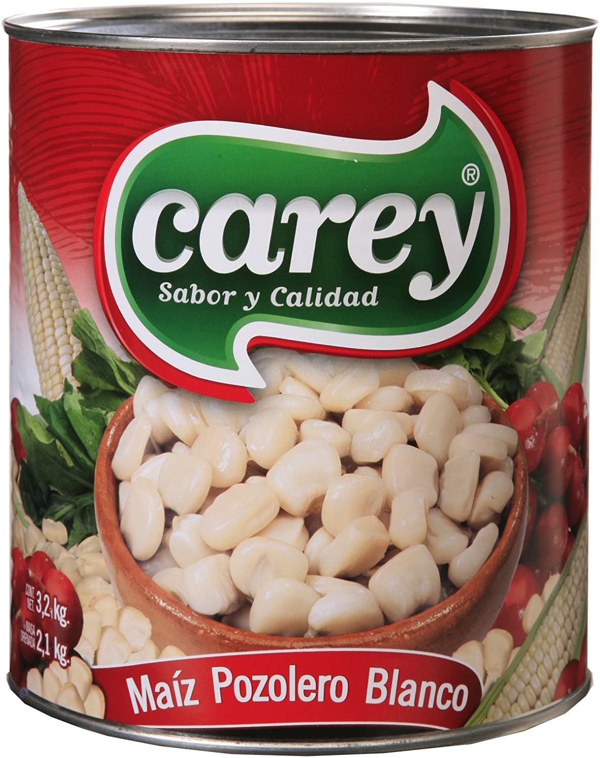 Corn grains / Hominy for Pozole CAREY Can 3.1 Kg