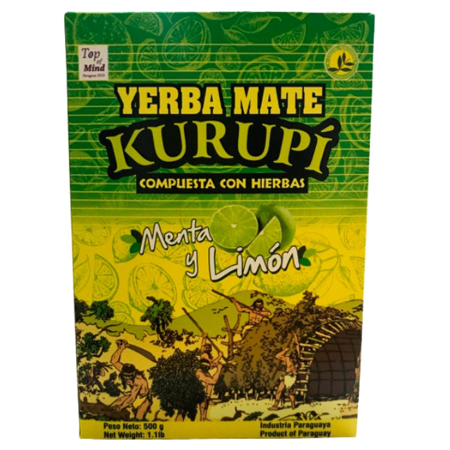 Yerba Mate Kurupí Menthe / Citron 500 g