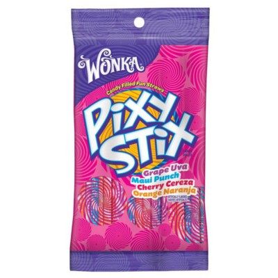 Wonka Pixy Stix Candy Powder Straws 113g / 4oz